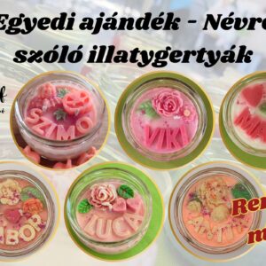 Egyedi - Névre szóló Nagy illatgyertya