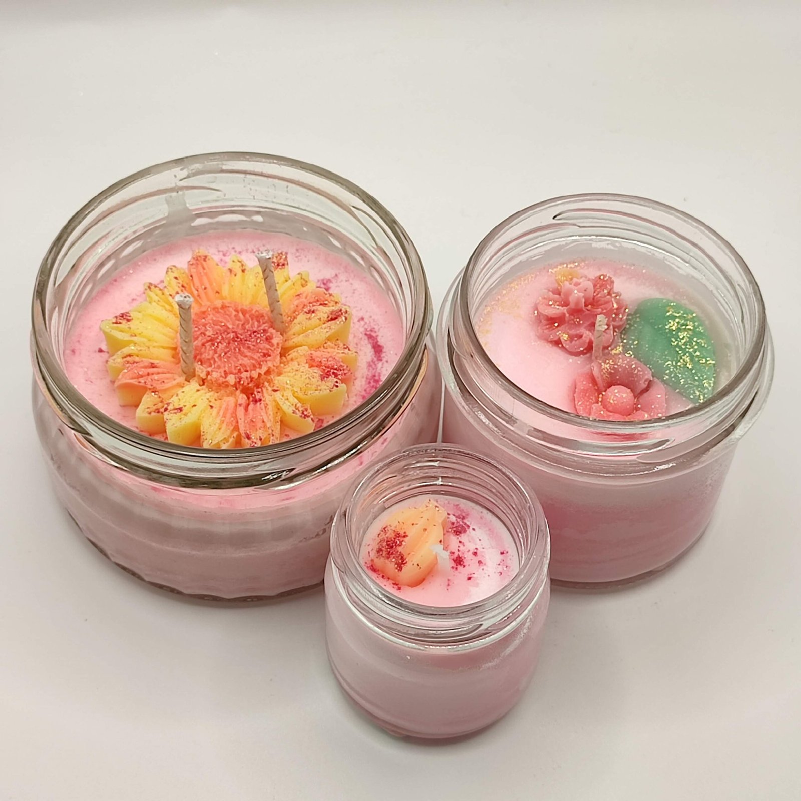 Cukrozott Eper Szójaviasz illatgyertyák