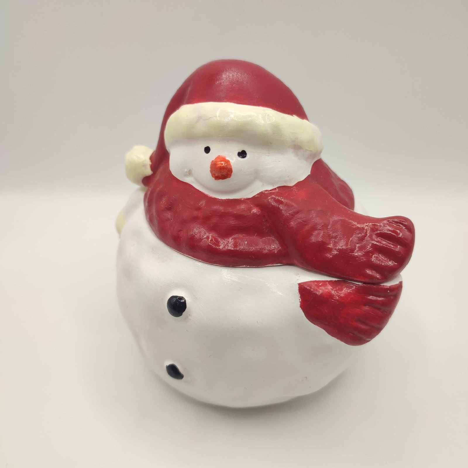 Karácsonyi Hóember díszgyertya almáspite illatban - Image 2